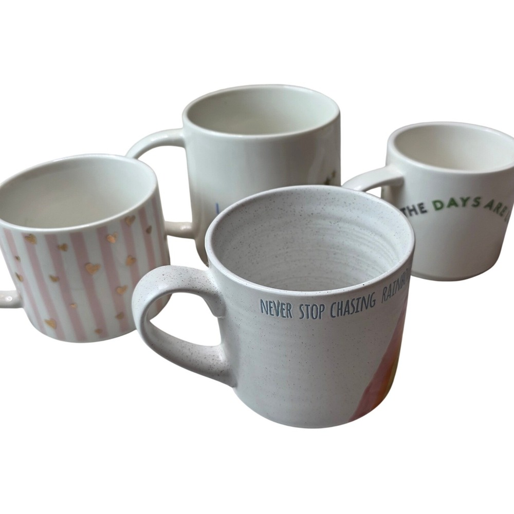 Mixed Coffee Mug‎ Lot Lovevery Threshold Coco Lola Spectrum Motivational 4pc W1